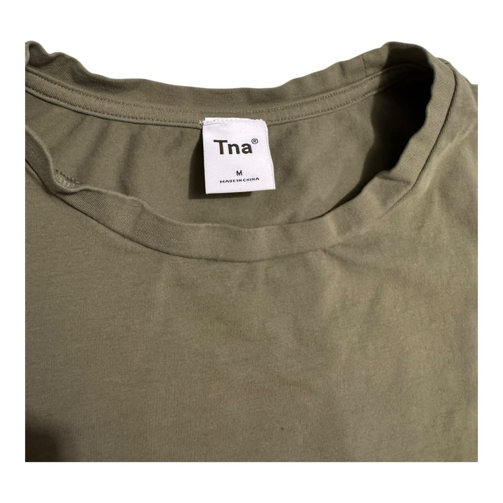 TNA by Aritzia Army Green Crop Top - Picture 2 of 8